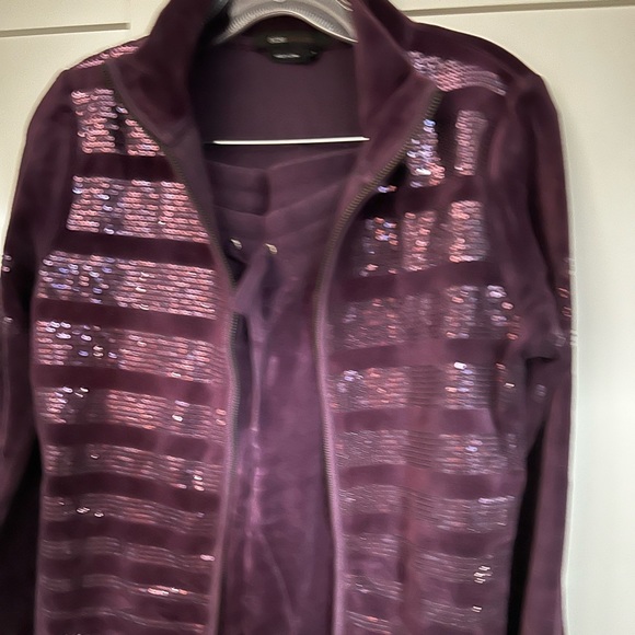 BCBG Jogging Set Velour Tracksuit - Picture 2 of 5